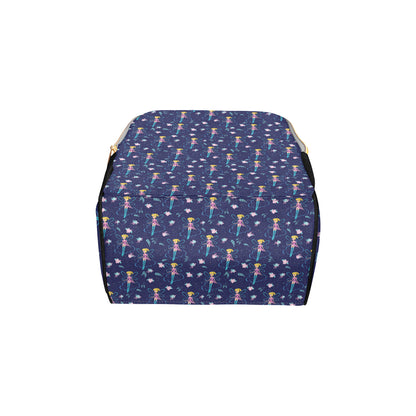 Fairy Cartoon Style Print Pattern Diaper Bag Backpack