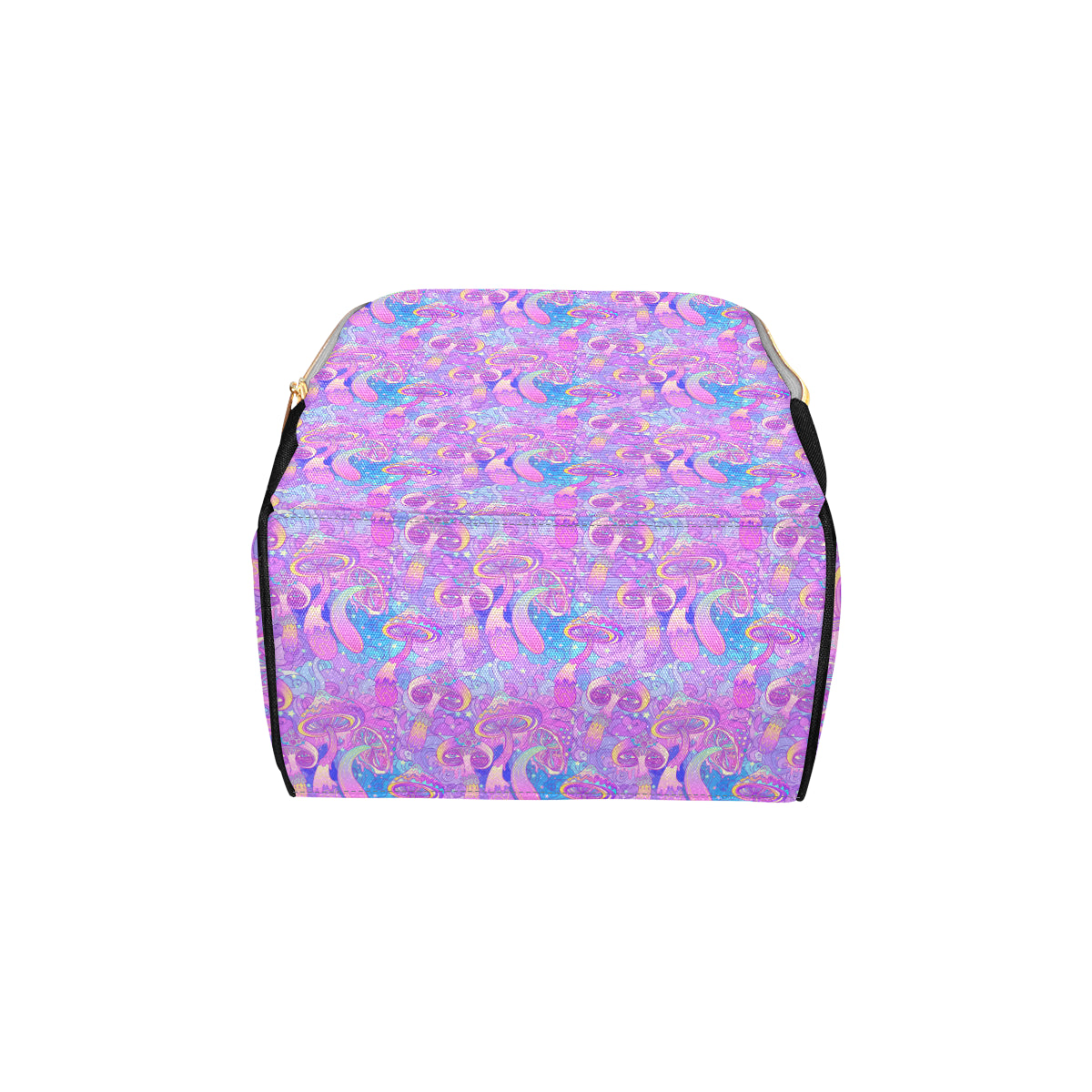 Psychedelic Trippy Mushroom Print Diaper Bag Backpack