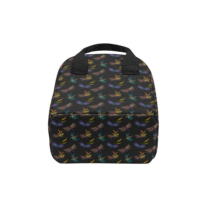 Dragonfly Colorful Realistic Print Insulated Lunch Bag