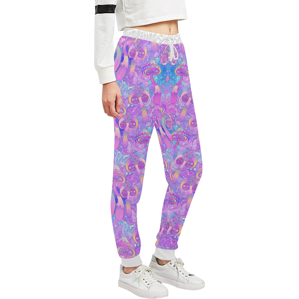 Psychedelic Trippy Mushroom Print Unisex Sweatpants
