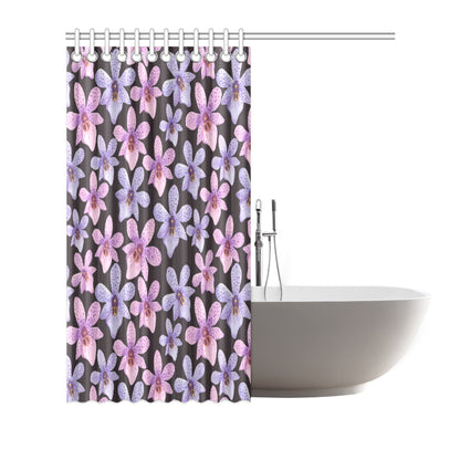 Orchid Pattern Print Design OR08 Shower Curtain