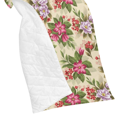 Summer Floral Pattern Print Design SF08 Premium Quilt