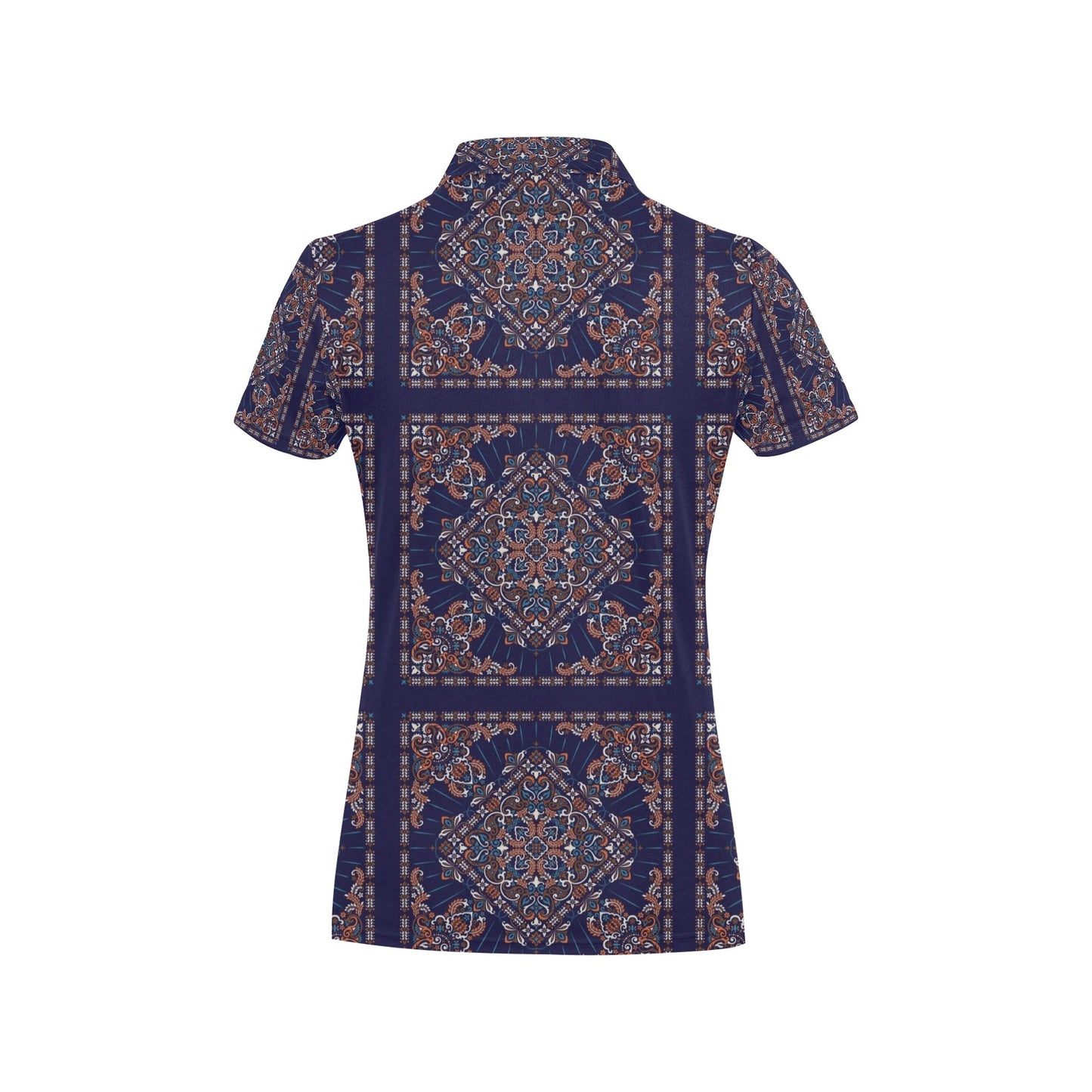 Bandana Print Design LKS3012 Women's Polo Shirt