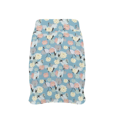 Water Lily Print Design LKS304 17" Golf & Pickleball Skort with Pockets