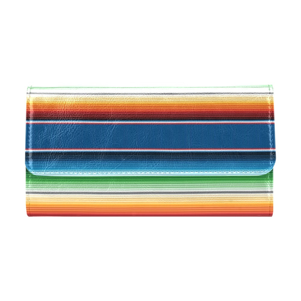 Serape Print Design LKS303 Women's Trifold Wallet