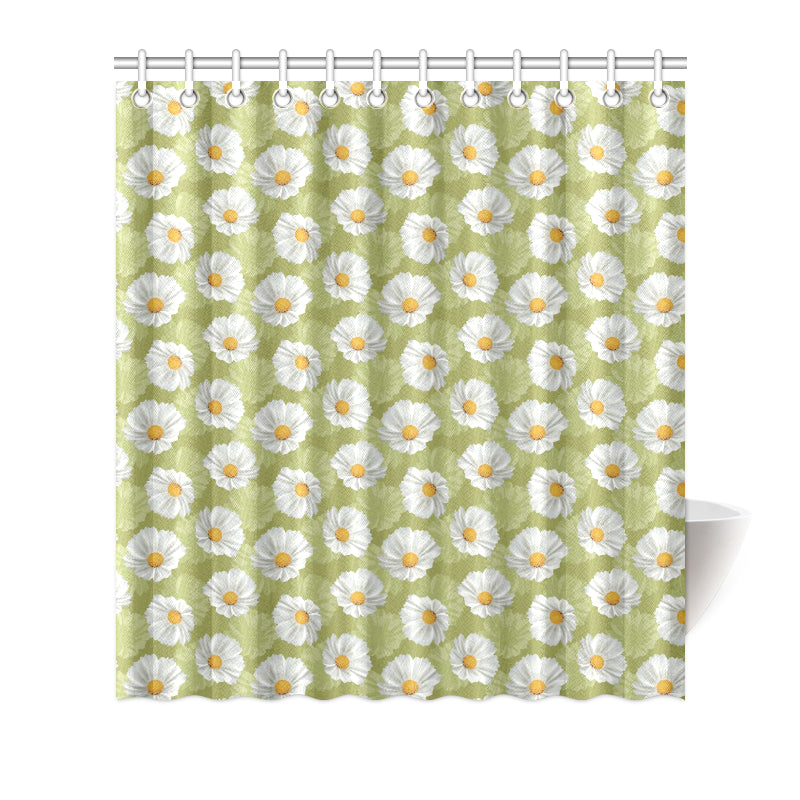 Daisy Pattern Print Design DS06 Shower Curtain