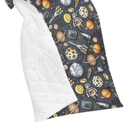 Space Pattern Print Premium Quilt