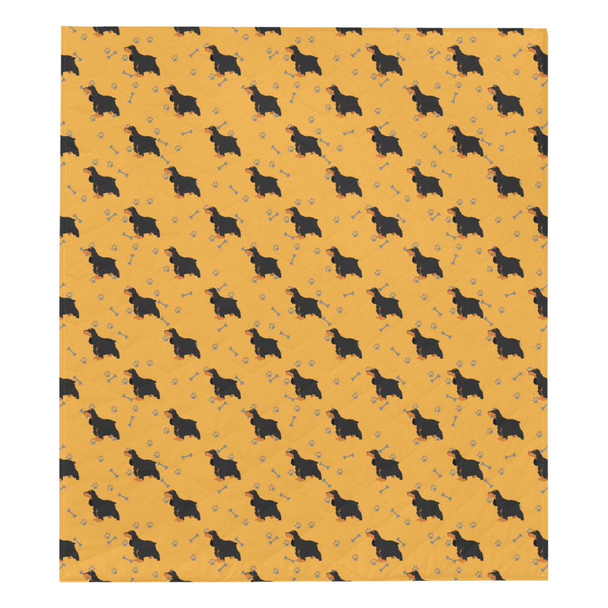 Cocker Pattern Print Design 01 Premium Quilt