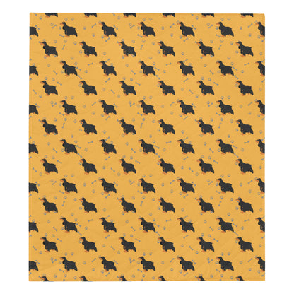 Cocker Pattern Print Design 01 Premium Quilt