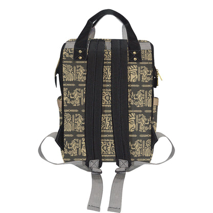 Mayan Pattern Print Design 02 Diaper Bag Backpack