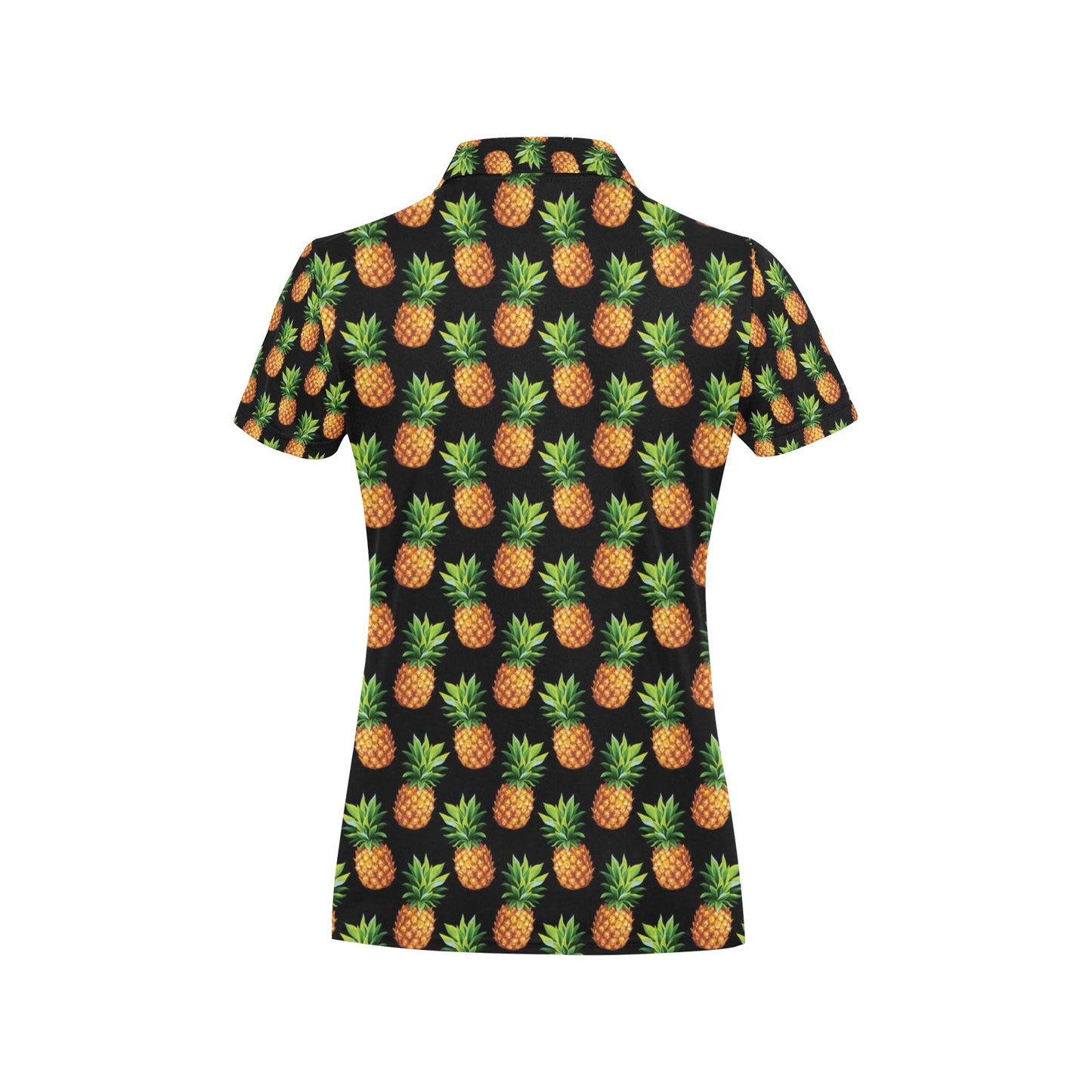 Pineapple Cute Print Design Pattern Women's Polo Shirt