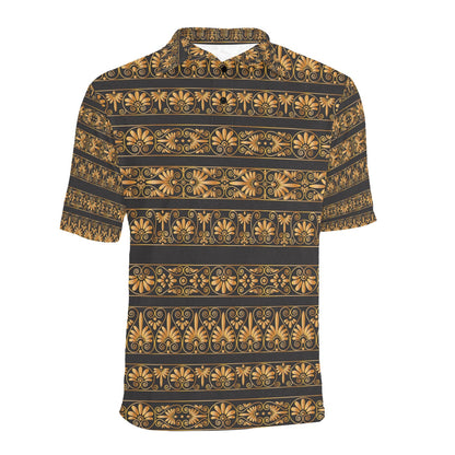 Ancient Greek Print Design LKS303 Men Polo Shirt