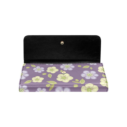 Anemone Pattern Print Design AM013 Women's Trifold Wallet