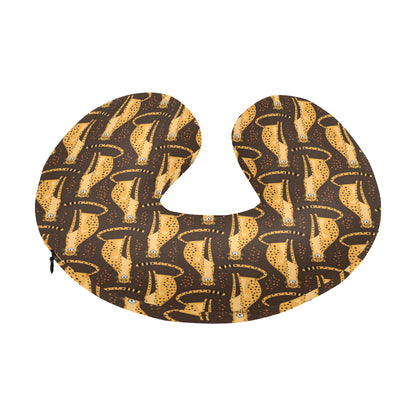 Cheetah Pattern Print Design 03 U-Shaped Travel Neck Pillow
