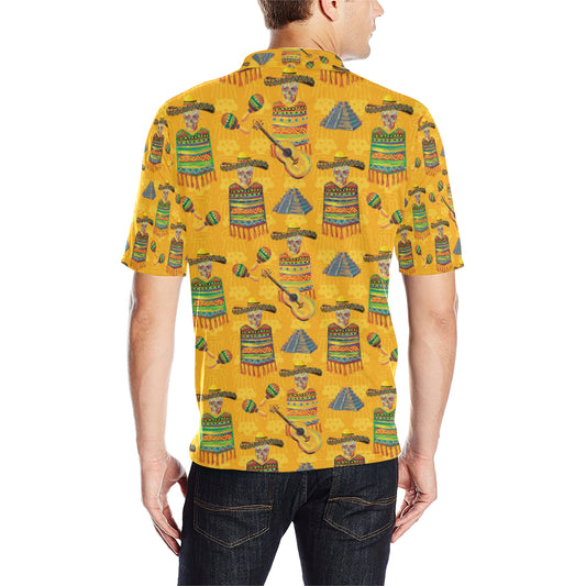 Maracas Mexican Style Pattern Print Design 02 Men Polo Shirt