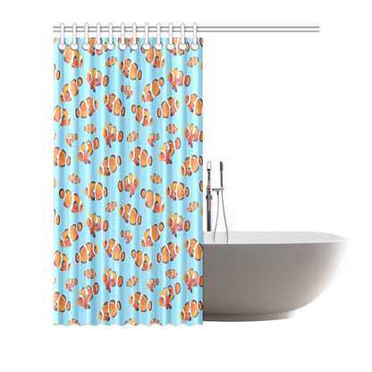 Clownfish Pattern Print Design 01 Shower Curtain