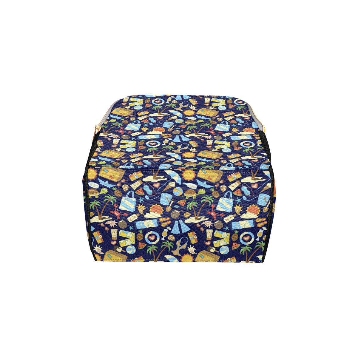 Beach Themed Pattern Print Design 04 Diaper Bag Backpack