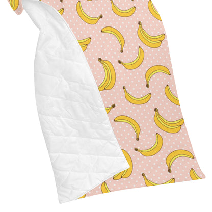 Banana Pattern Print Design BA06 Premium Quilt
