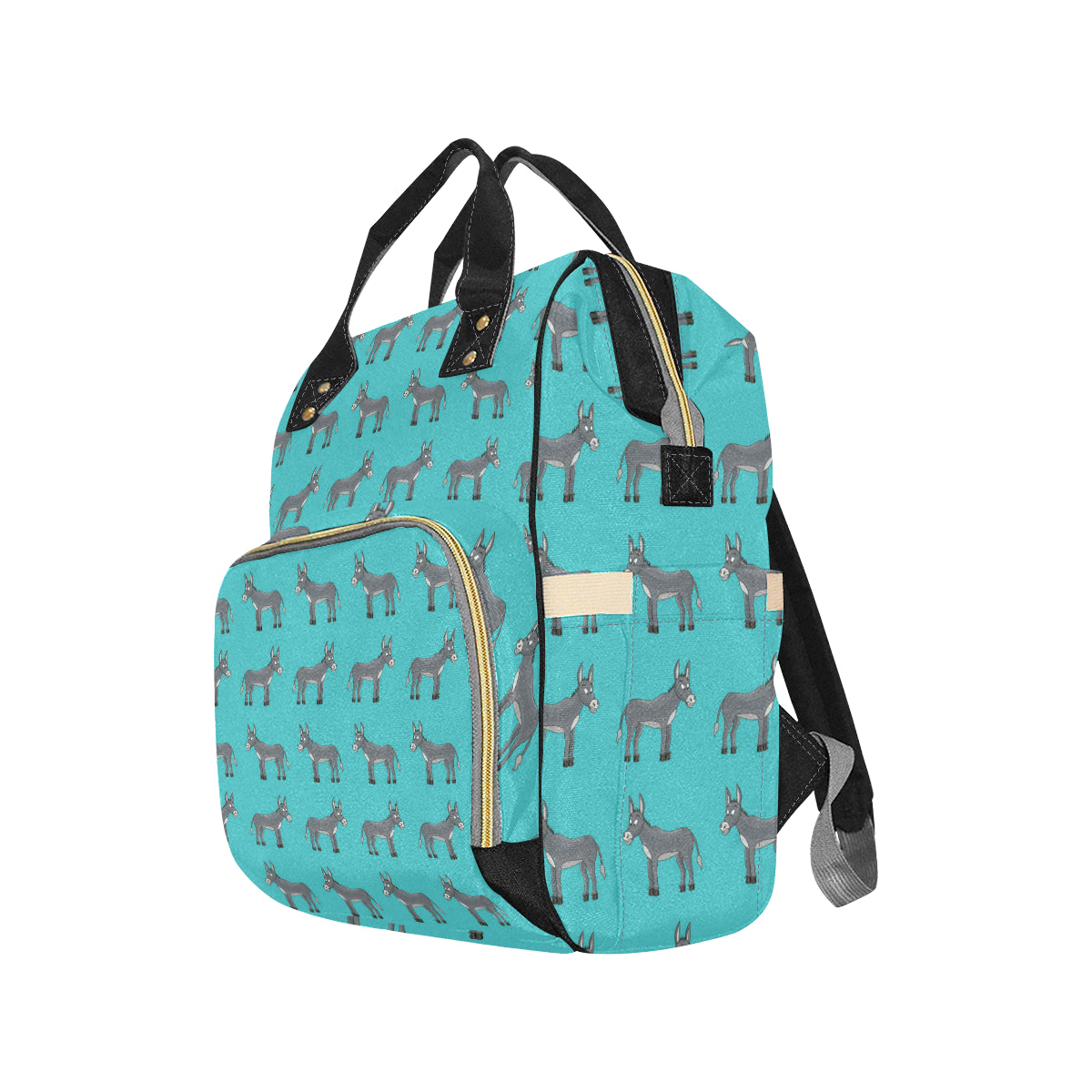 Donkey Pattern Print Design 01 Diaper Bag Backpack