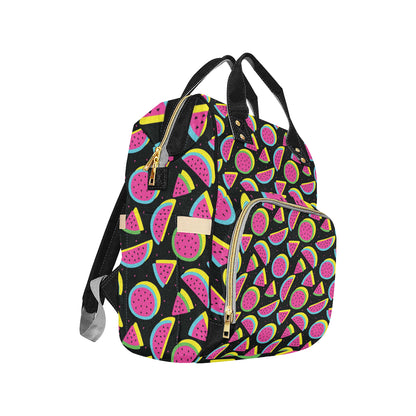 Watermelon Pattern Print Design WM07 Diaper Bag Backpack