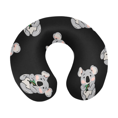Koala Pattern Print Design 05 U-Shaped Travel Neck Pillow