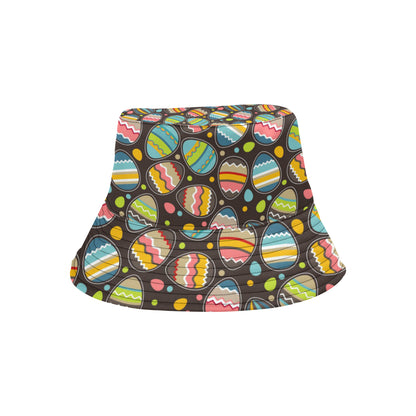 Easter Eggs Pattern Print Design RB03 Unisex Bucket Hat
