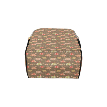 Armadillo Pattern Print Design 04 Diaper Bag Backpack