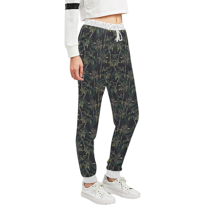 Palm Tree Background Design Print Unisex Sweatpants