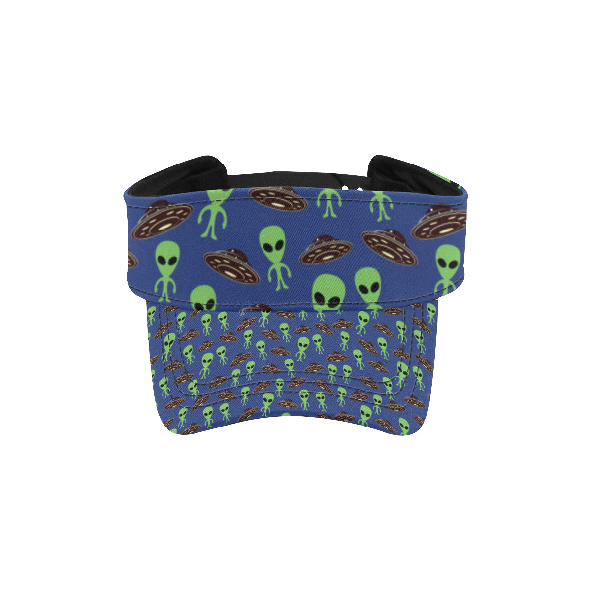 Alien Green UFO Pattern Unisex Sun Visor