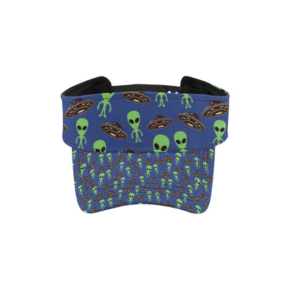 Alien Green UFO Pattern Unisex Sun Visor