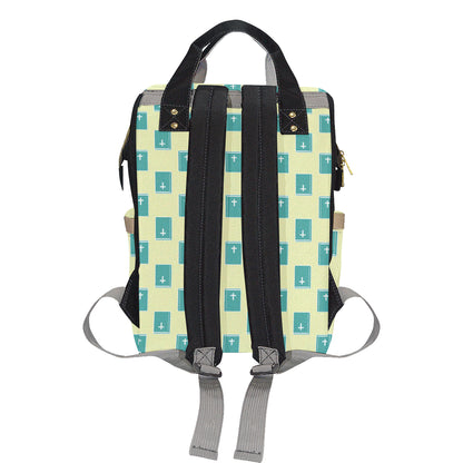 Bible Pattern Print Design 04 Diaper Bag Backpack