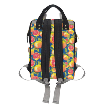 Grapefruit Pattern Print Design GF04 Diaper Bag Backpack