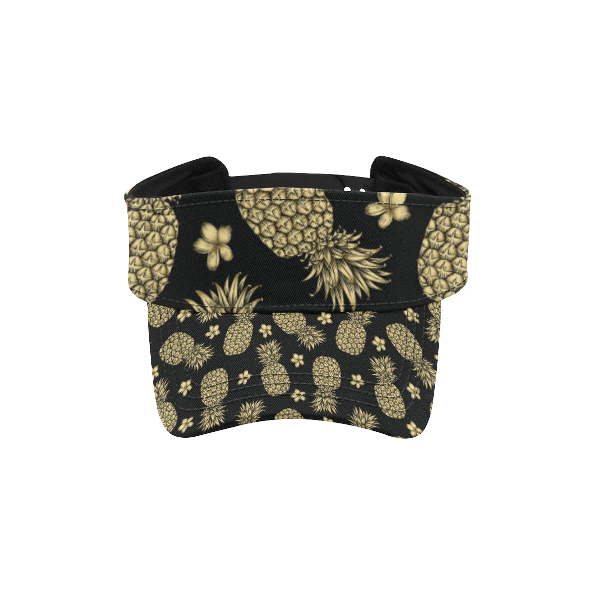 Gold Pineapple Hibiscus Unisex Sun Visor