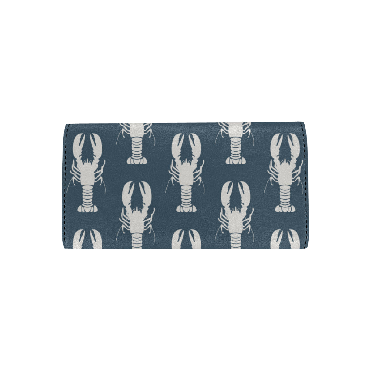 Lobster Pattern Print Design 02 Women's Trifold Wallet
