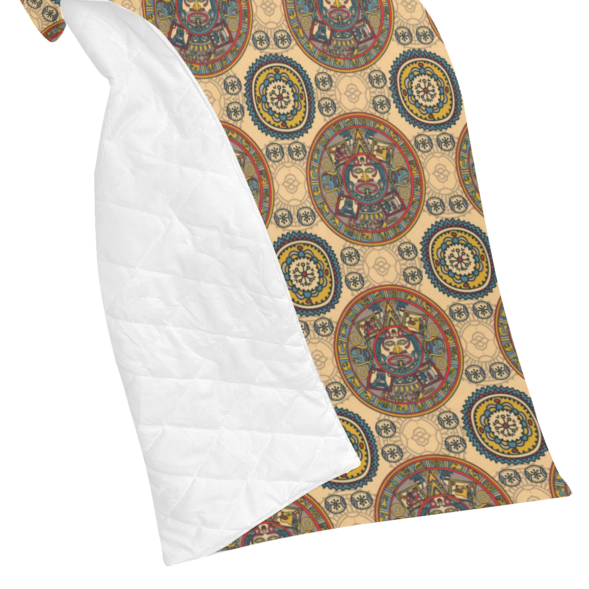 Calendar Aztec Pattern Print Design 02 Premium Quilt