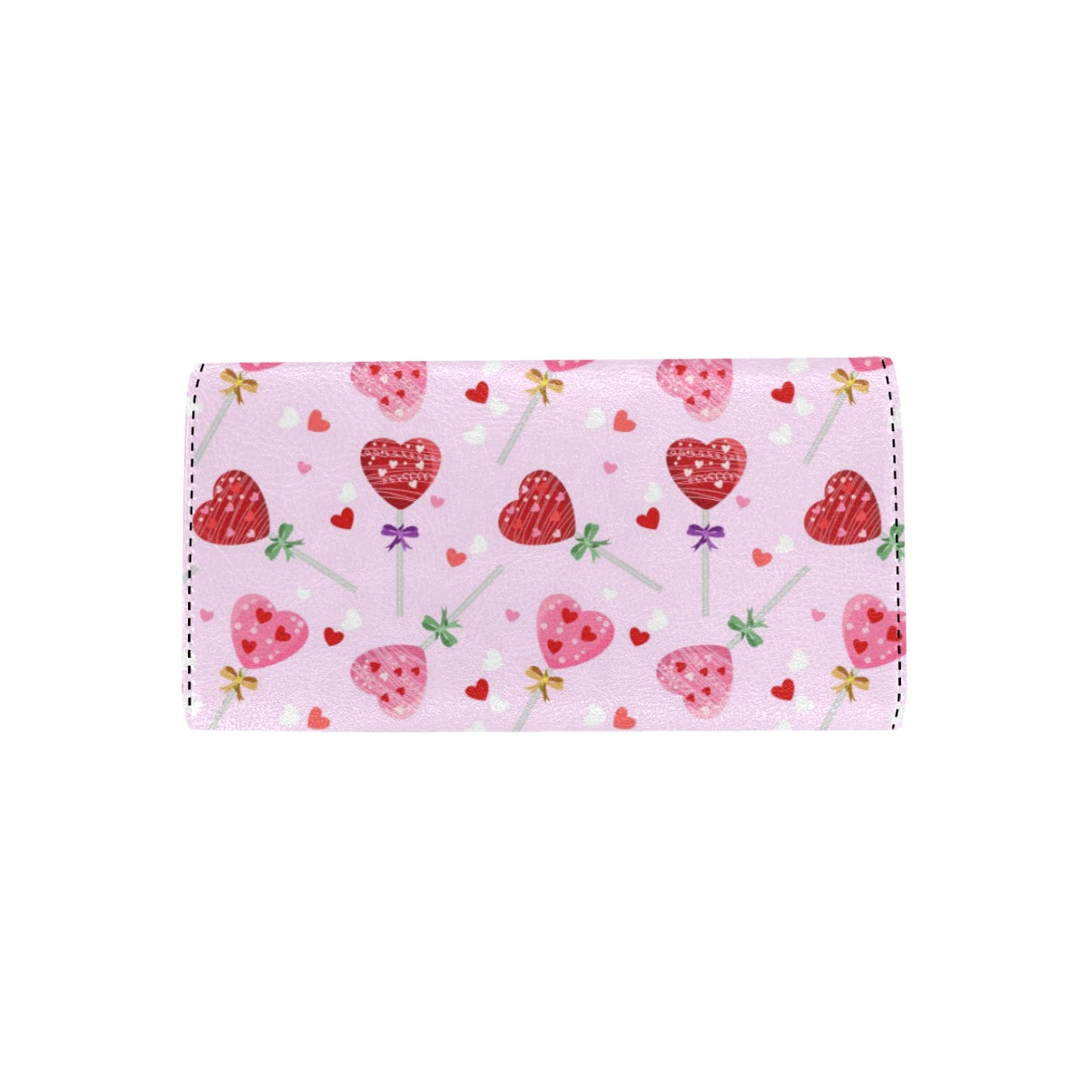 Lollipop Pattern Print Design LL07 Women's Trifold Wallet