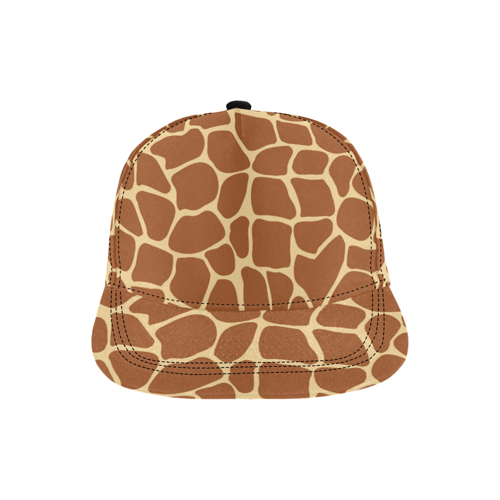 Giraffe Texture Print Snapback Cap