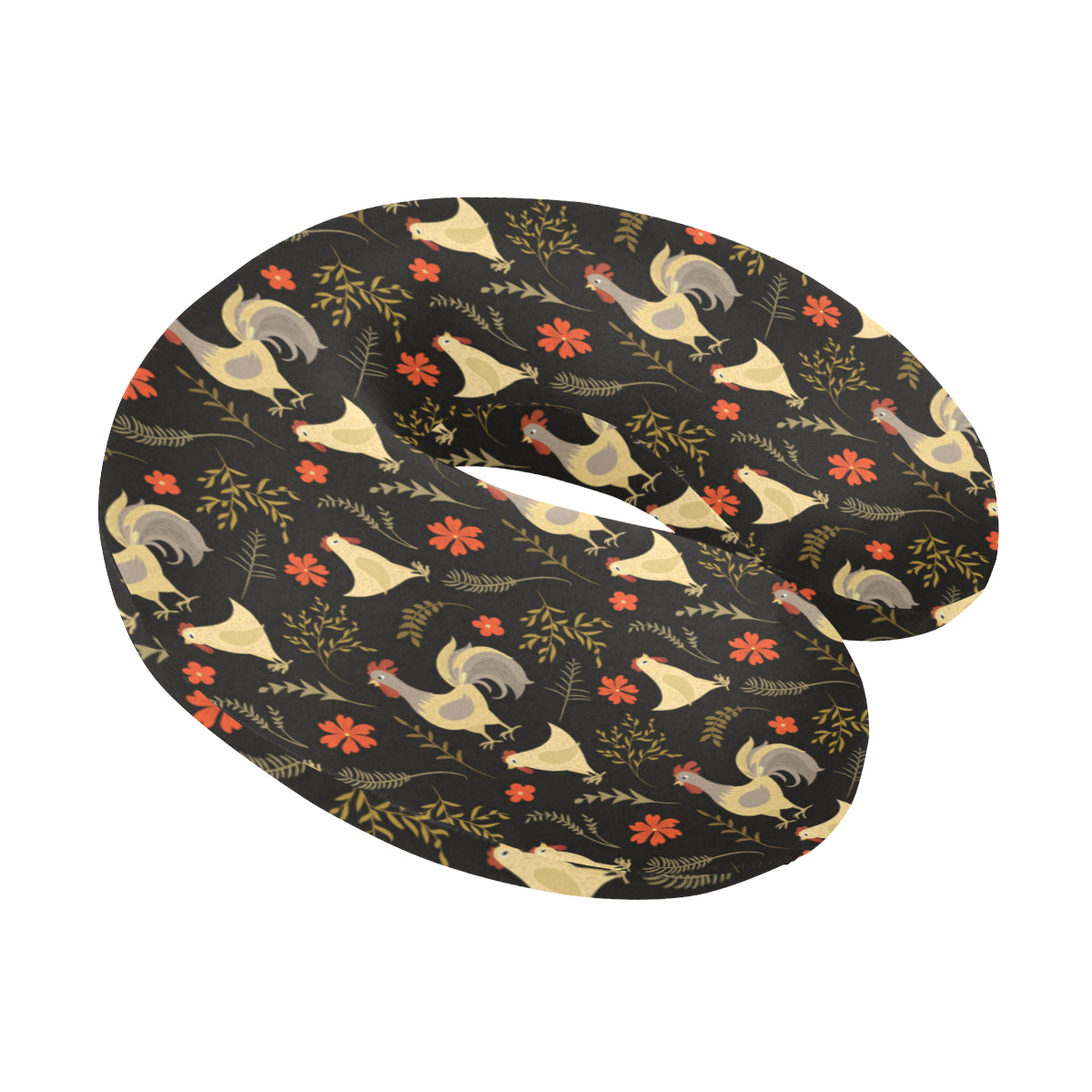 Chicken Pattern Print Design 04 U-Shaped Travel Neck Pillow