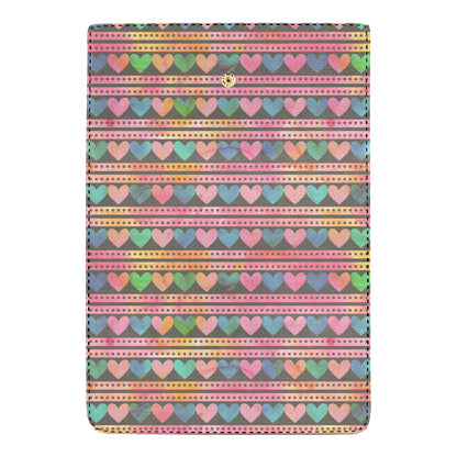 Heart Pattern Print Design HE010 Women's Trifold Wallet