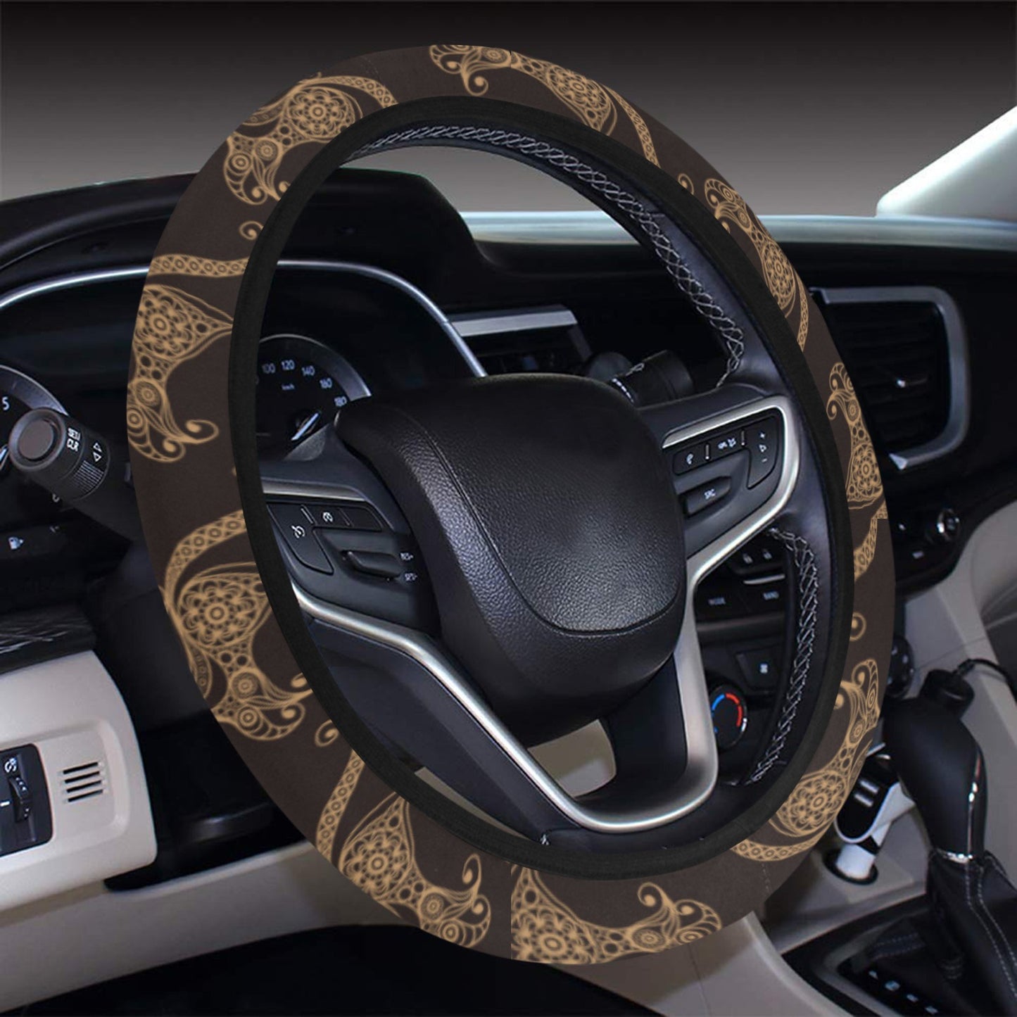 Sagittarius Print Design LKS301 Steering Wheel Cover with Elastic Edge