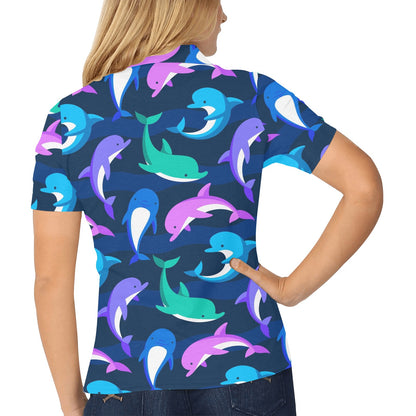 Dolphin Baby Women's Polo Shirt