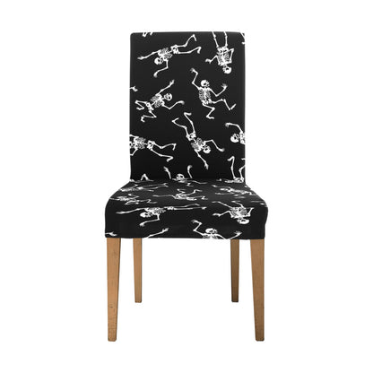 Skeleton Print Design LKS305 Dining Chair Slipcover