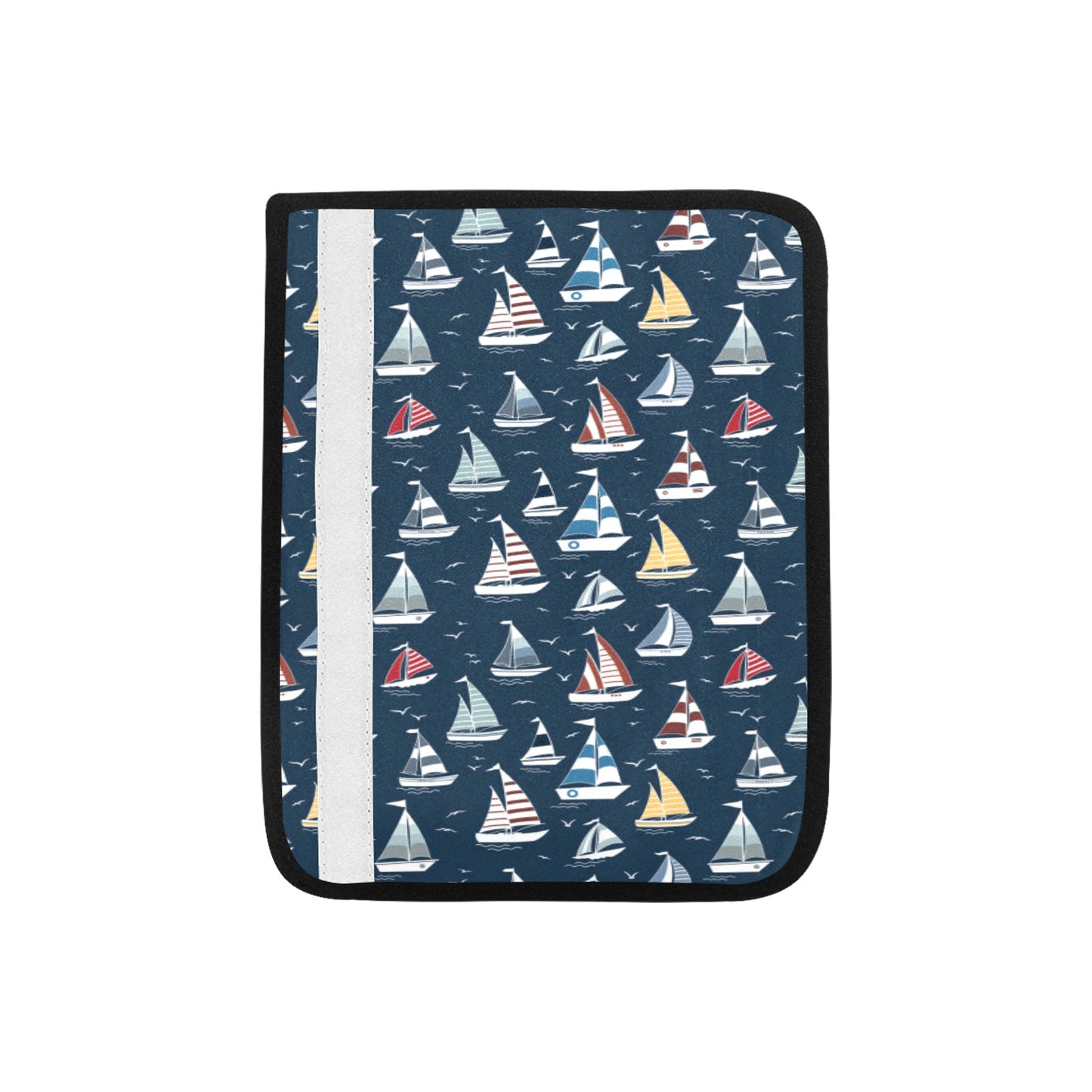 Sailboat Print Design LKS306 Car Seat Belt Cover