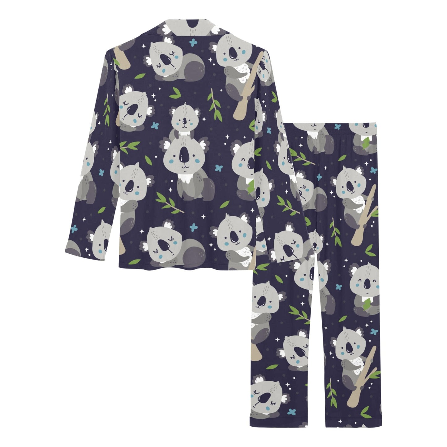 Koala Pattern Print Design 04 Women's Long Pajama Set
