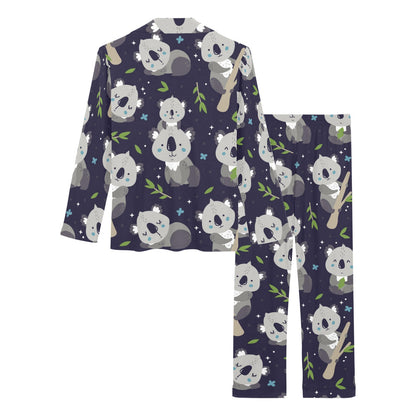 Koala Pattern Print Design 04 Women's Long Pajama Set