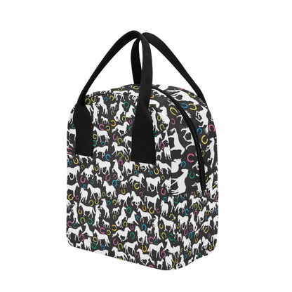 Horse Hoof Colorful Print Design LKS301 Insulated Lunch Bag