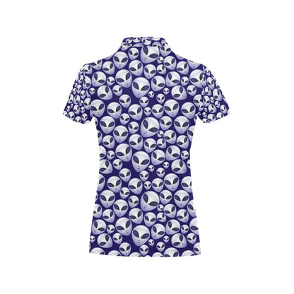 Alien Head Extraterrestrial Women's Polo Shirt