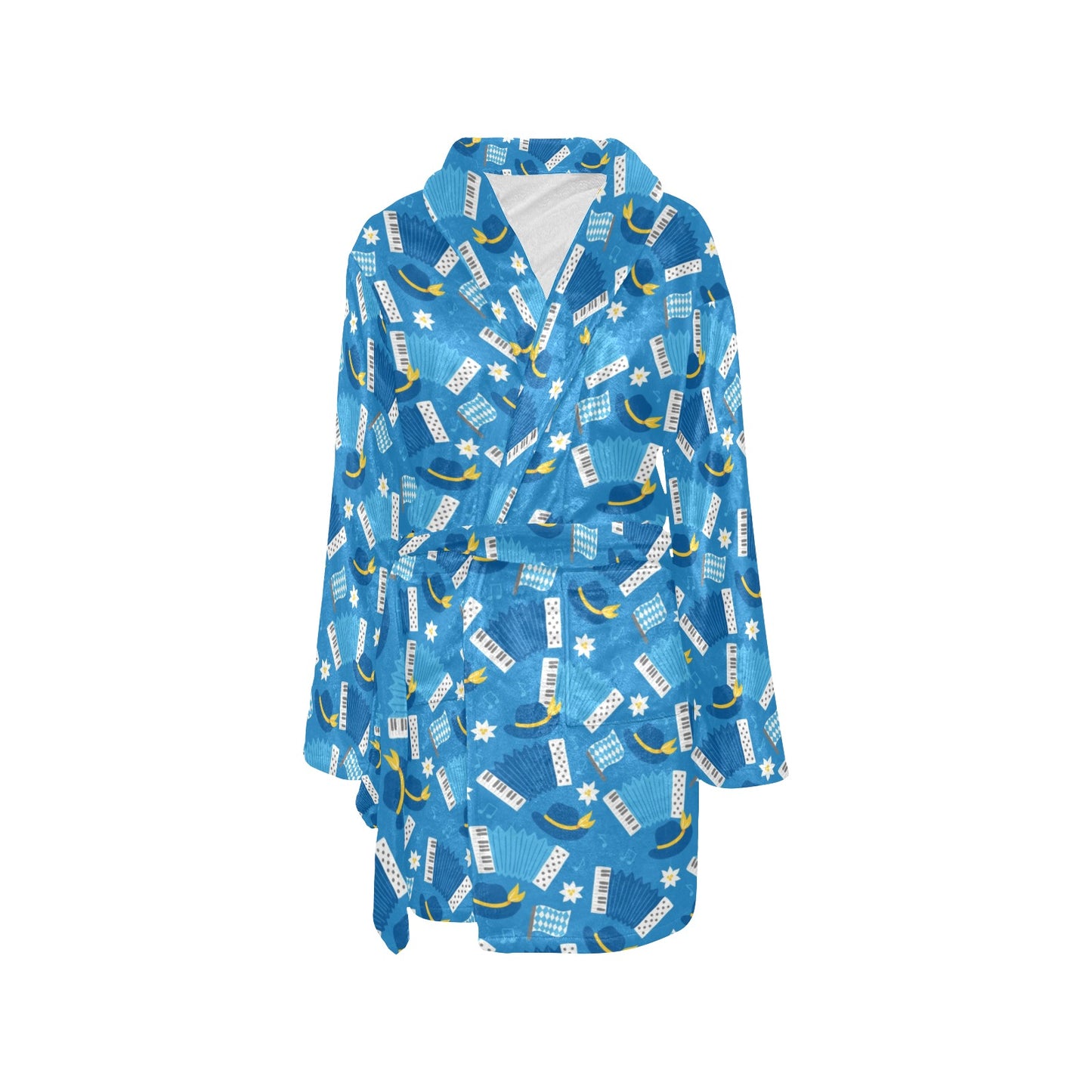 Accordion Print Design LKS401 Women's Fleece Robe