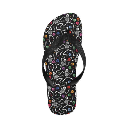 Skeleton Print Design LKS307 Flip Flops