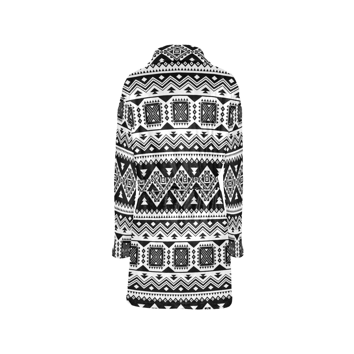 Aztec Pattern Print Design 08 Women's Fleece Robe